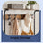 Hall Tree Coat Rack with Shoe Storage - 5-Tier - Particleboard - Double Hooks