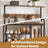 Coat Rack Stand - Wood - Rustic Brown and Black - Hall Tree with Bench and Shoe Storage