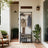 Coat Rack Stand - Metal - Greige and Black - 4-in-1 with Shoe Bench and 9 Removable Hooks