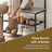 Hall Tree - Metal - Greige and Black - Entryway Bench with Coat Rack and Shoe Storage