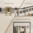 Hall Tree - Metal - Greige and Black - Entryway Bench with Coat Rack and Shoe Storage