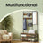 Coat Rack - MDF - Camel Brown - With Mirror and Shoe Storage