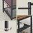 Coat Rack - MDF - Camel Brown - With Mirror and Shoe Storage