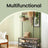 Coat Rack - MDF - Camel Brown - With Mirror and Shoe Storage