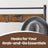 Coat and Shoe Rack - Metal - Greige and Black - With Storage Bench