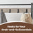 Coat and Shoe Rack - Wood - Greige and Black - With Storage Bench