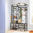 Hallway Coat Rack, Hall Tree - Wood and Steel - Grey - with Bench