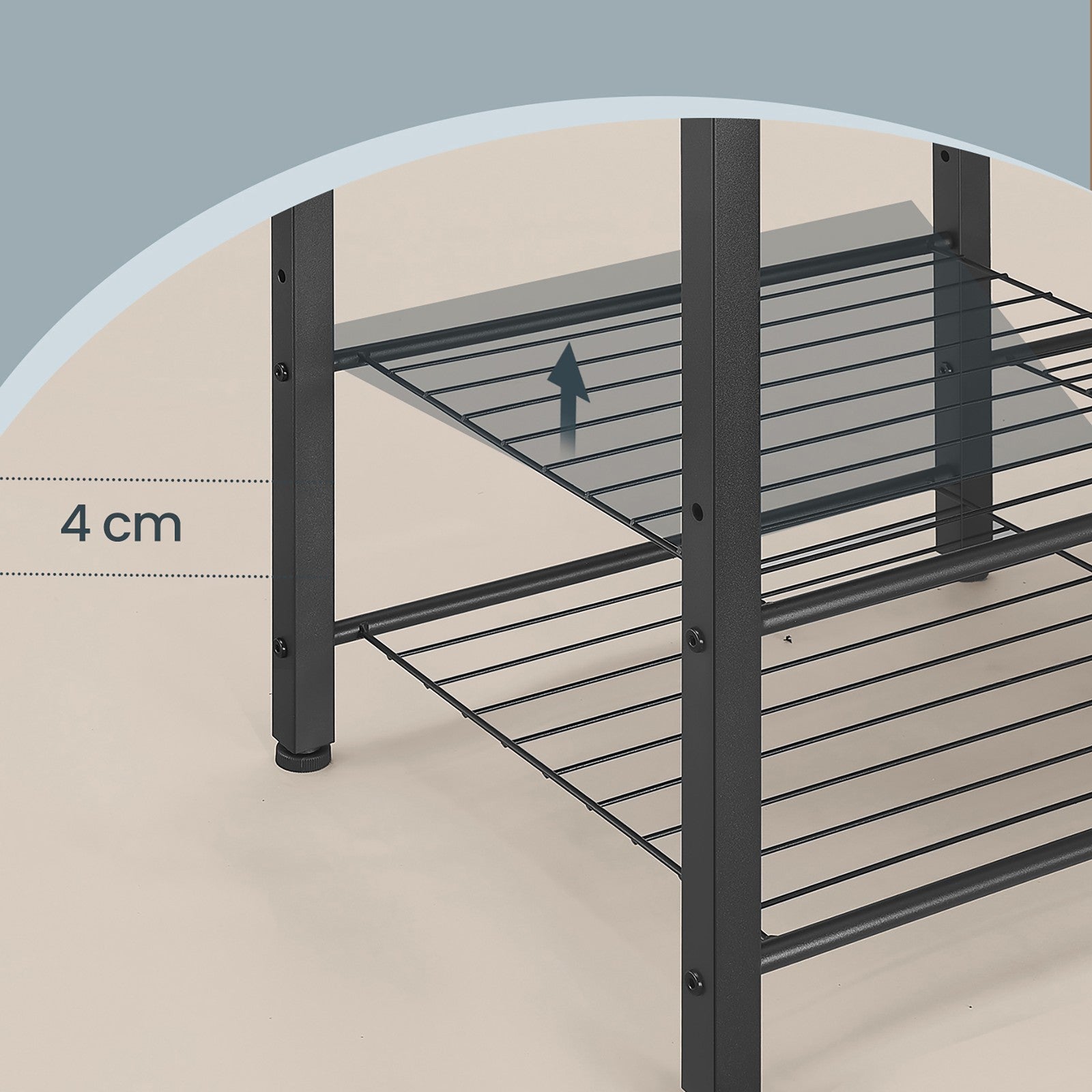 Hallway Coat Rack, Hall Tree - Wood and Steel - Grey - with Bench