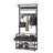 Coat Rack with Shoe Bench - Engineered Wood - Dark Gray - Includes Drawers and Hooks