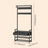 Coat Rack with Shoe Bench - Engineered Wood - Dark Gray - Includes Drawers and Hooks
