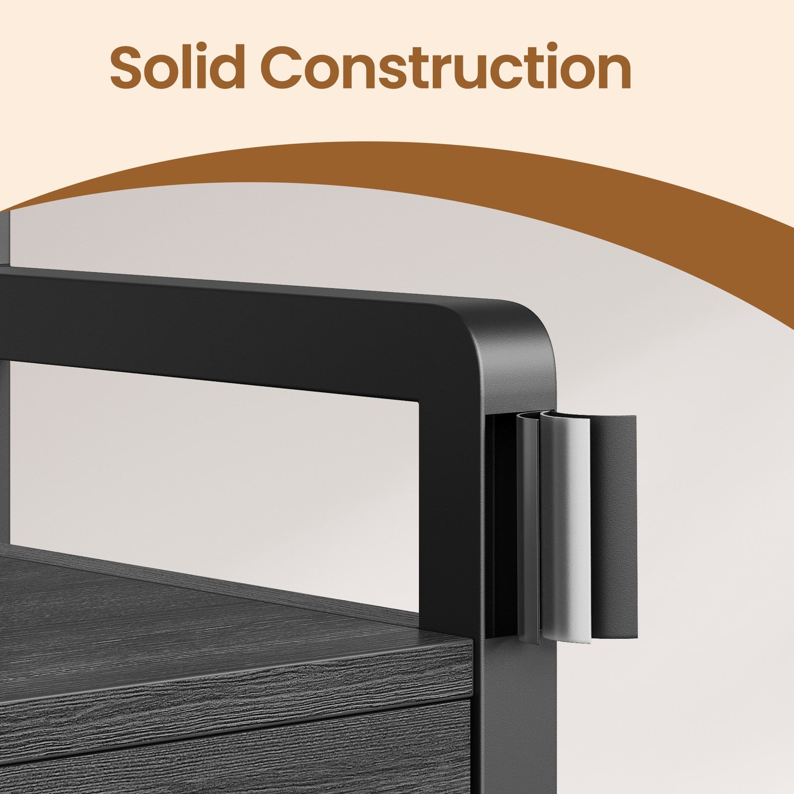 Coat Rack with Shoe Bench - Engineered Wood - Dark Gray - Includes Drawers and Hooks