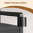Coat Rack with Shoe Bench - Engineered Wood - Dark Gray - Includes Drawers and Hooks