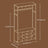 Coat Rack with Shoe Storage Cabinet - Wood - Rustic Brown - Space Saving Design