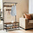 Hall Tree - Steel - Multifunctional with Shoe Storage and 9 Hooks