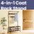 Hall Tree - Steel - Multifunctional with Shoe Storage and 9 Hooks