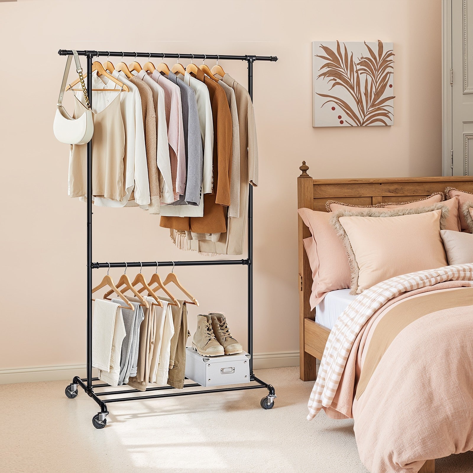 Clothes Rack - 110kg - Steel - Double Garment Hanging Rod