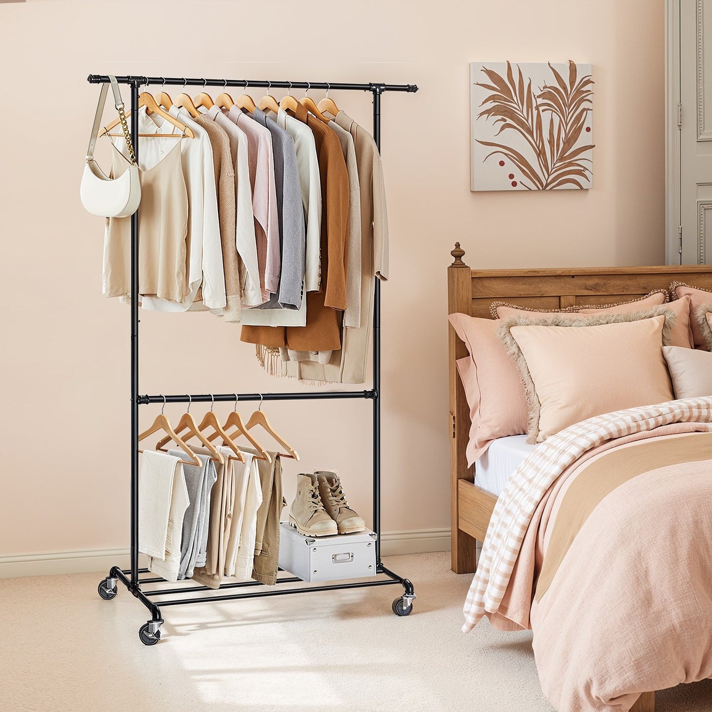Clothes Rack - 110kg - Steel - Double Garment Hanging Rod