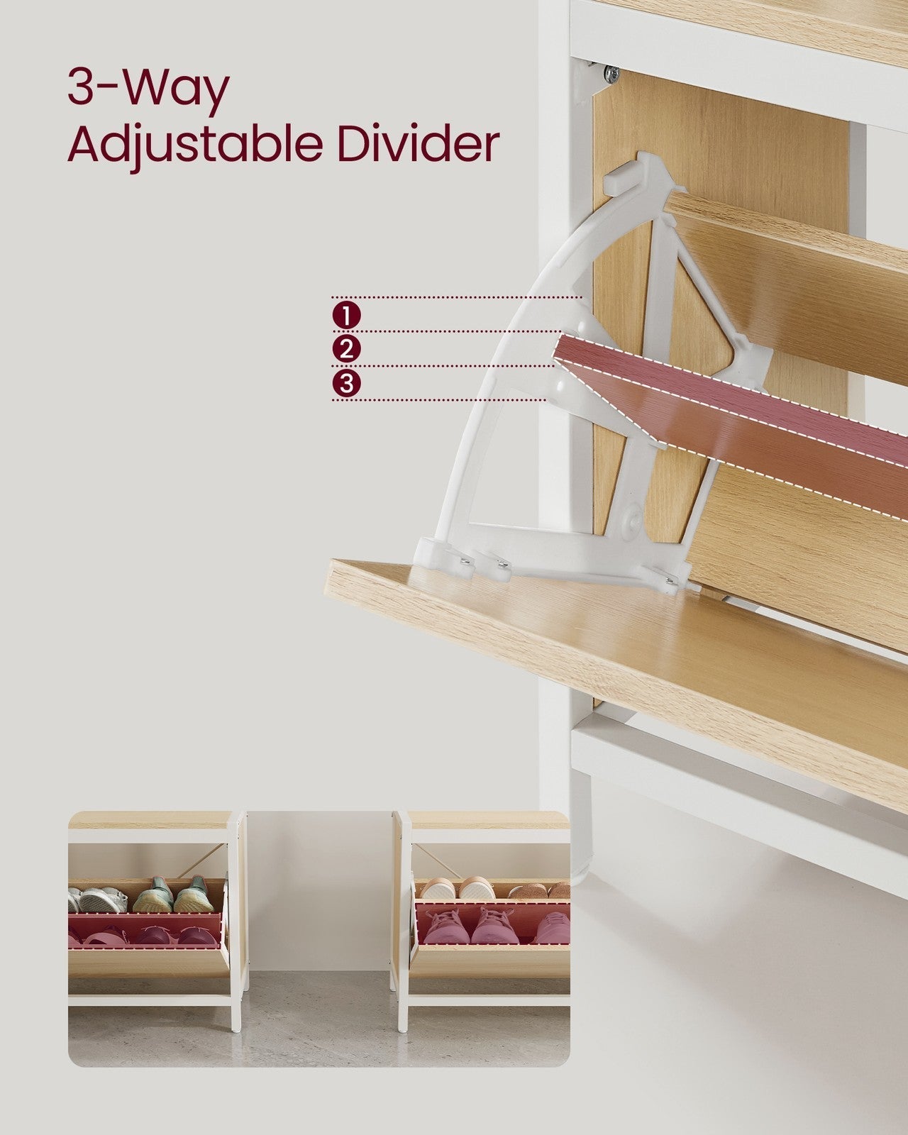 Coat Rack with Shoe Storage - Wood - Golden Oak
