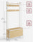 Coat Rack with Shoe Storage - Wood - Golden Oak
