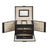 Travel Jewellery Storage Case - MDF and PU - Black - with Mirror