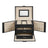 Travel Jewellery Storage Case - MDF and PU - Black - with Mirror