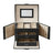 Travel Jewellery Storage Case - MDF and PU - Black - with Mirror