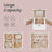 Travel Jewellery Storage Case - MDF and PU - with Mirror