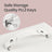 Travel Jewellery Storage Case - MDF and PU - White - with Mirror