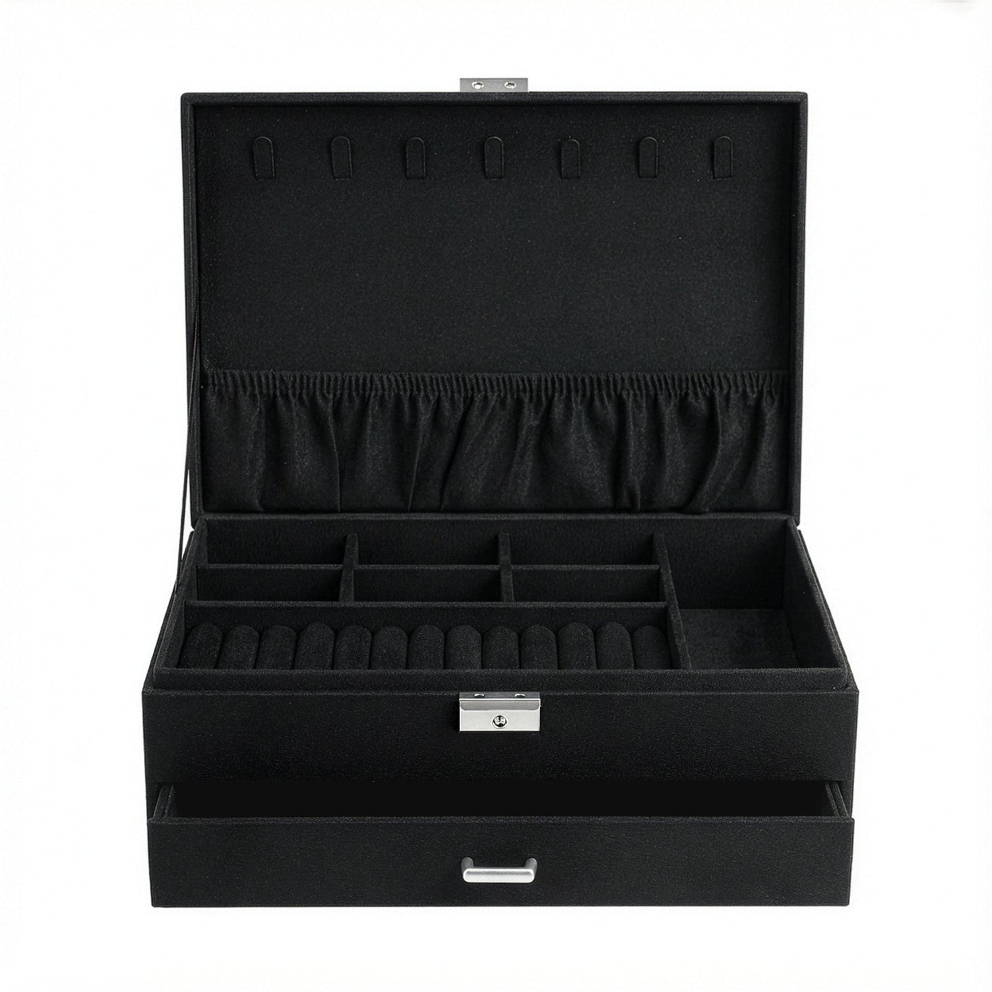 Jewellery Organiser - 2-Tier - MDF - Lockable Drawer