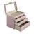 Jewelry Box - MDF and PU - Light Purple - with Glass Lid