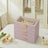 Jewelry Box - MDF and PU - Light Purple - with Glass Lid