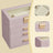Jewelry Box - MDF and PU - Light Purple - with Glass Lid
