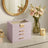 Jewelry Box - MDF and PU - Light Purple - with Glass Lid