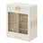 Jewellery Box - MDF and Velvet - White - with Glass Window