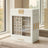 Jewellery Box - MDF and Velvet - White - with Glass Window