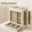 Jewellery Box - MDF and Velvet - White - with Glass Window