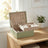 2-Layer Jewelry Box - MDF and Paper - Light Green - with Handle