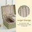 2-Layer Jewelry Box - MDF and Paper - Light Green - with Handle