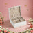 Jewelry Box - Wood - White - 2-Layer with Removable Tray and Handle