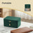Portable Jewelry Box - 4.3D x 6.3W x 3.1H - Velvet Lining - Necklace Hooks