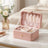 Portable Jewelry Box - 4.3L - Velvet - 2-Layer Storage