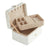 Portable Jewelry Box - 2 Layer - Velvet Lined - Necklace Hooks