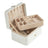 Portable Jewelry Box - 2 Layer - Velvet Lined - Necklace Hooks