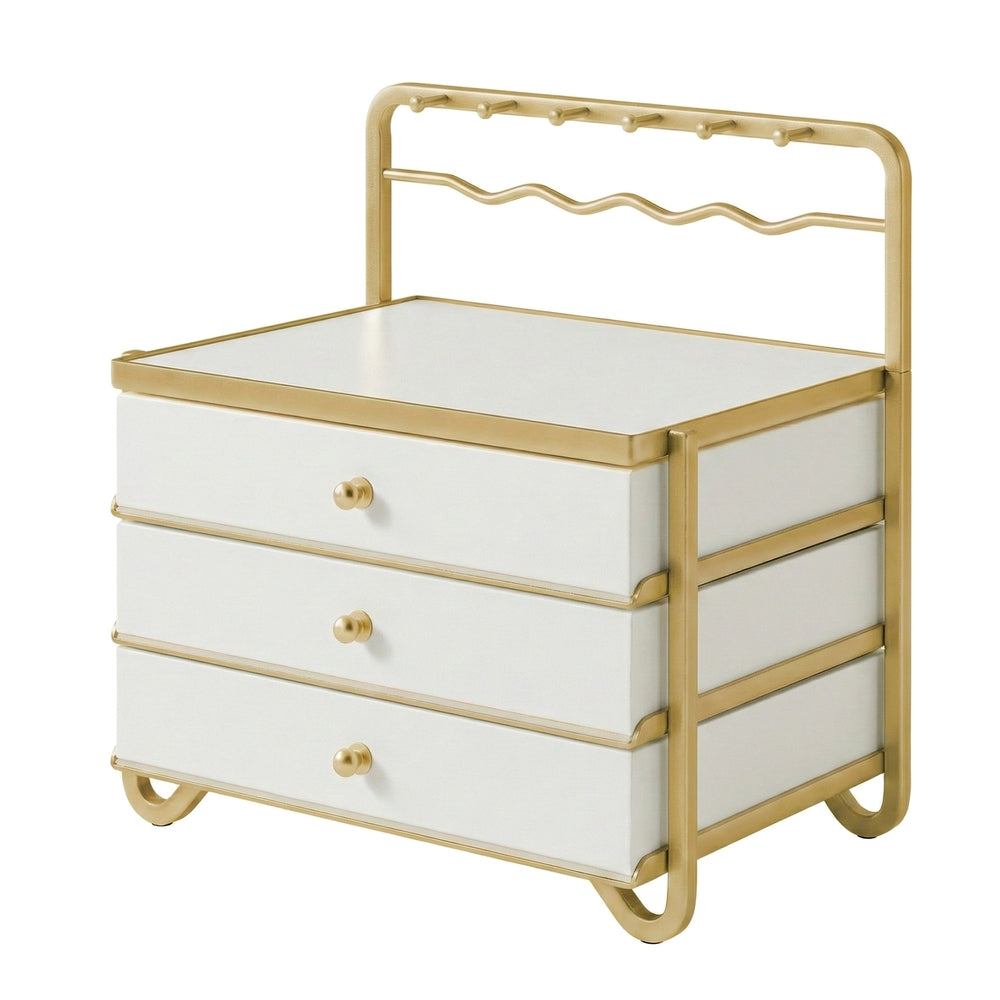 3-Layer Jewelry Organizer - 20L - Metal Frame - Open Storage