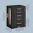 Jewellery Box 360° Rotating - MDF and PU-Coated Paper - Black
