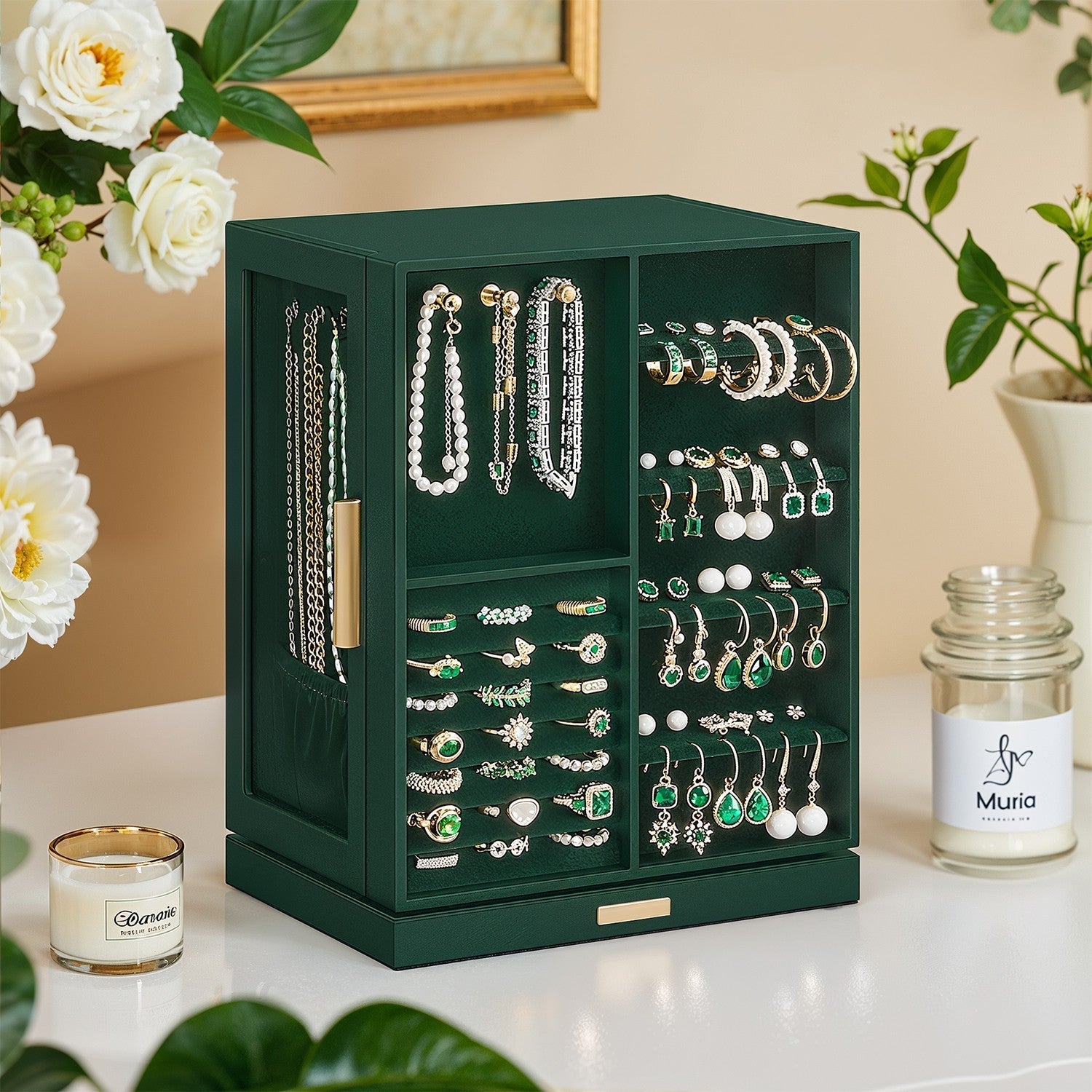 Jewellery Organizer - Glass - Vertical