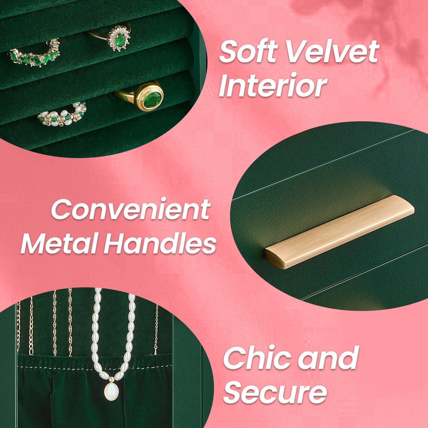 Jewellery Organizer - Glass - Vertical