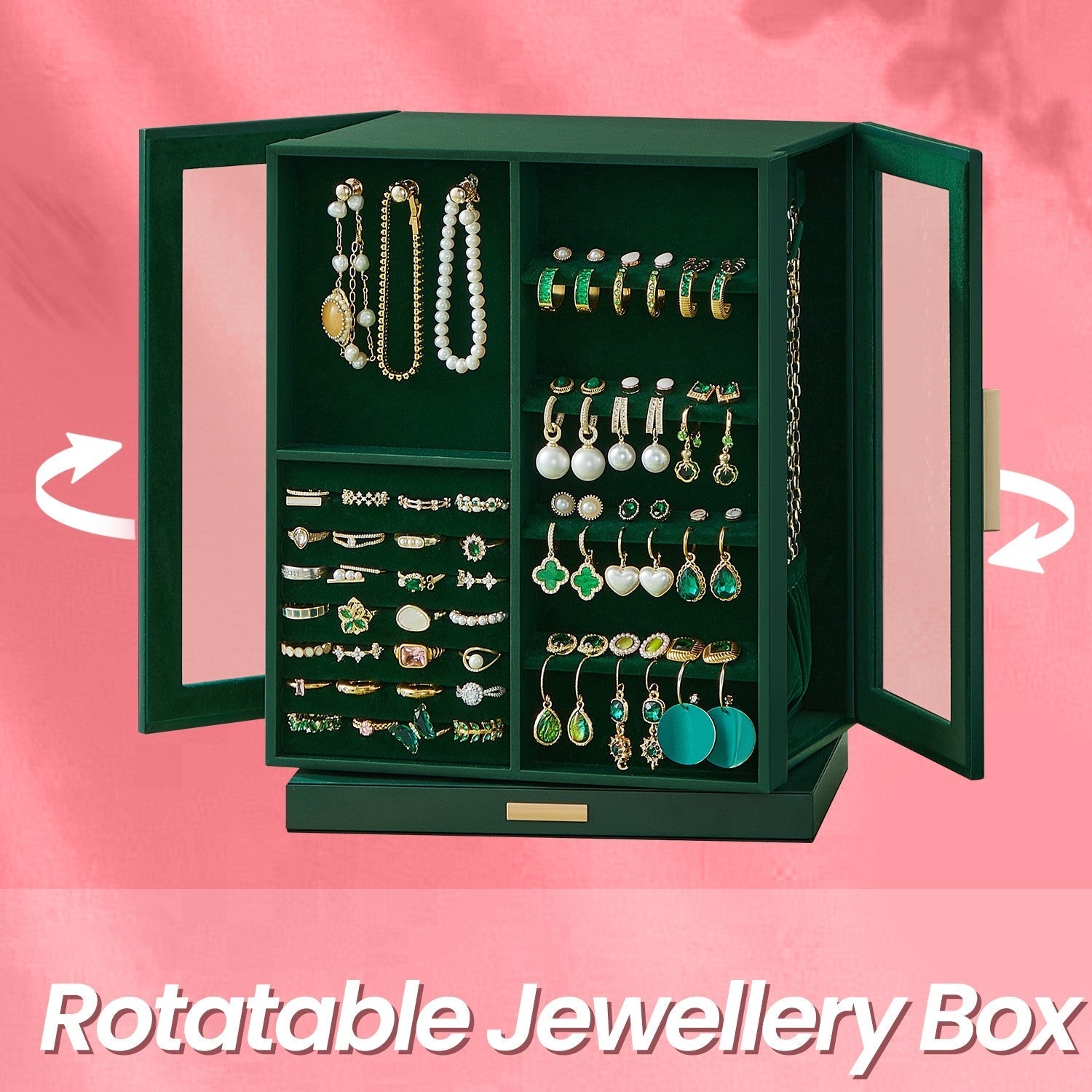 Jewellery Organizer - Glass - Vertical