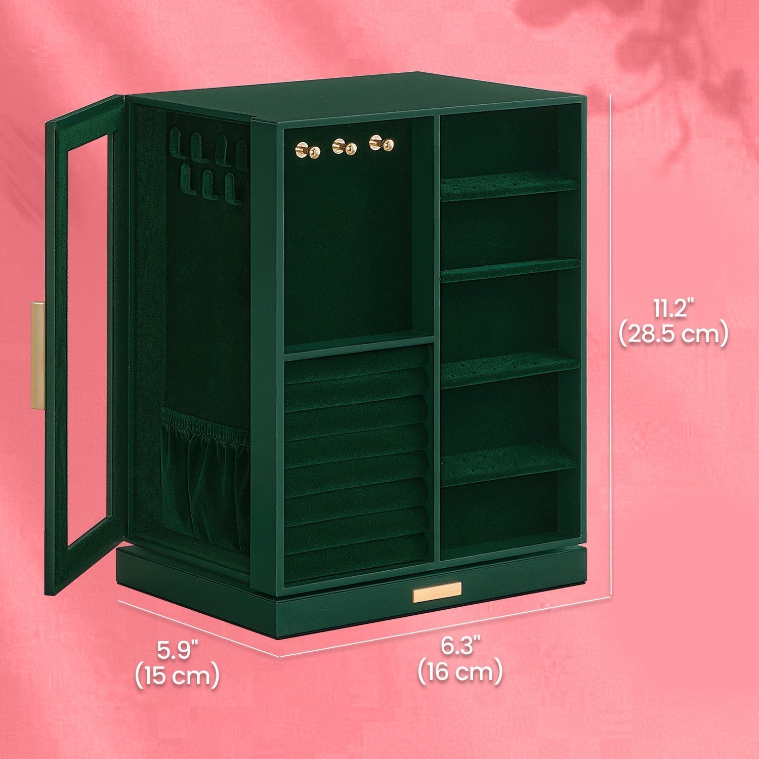 Jewellery Organizer - Glass - Vertical
