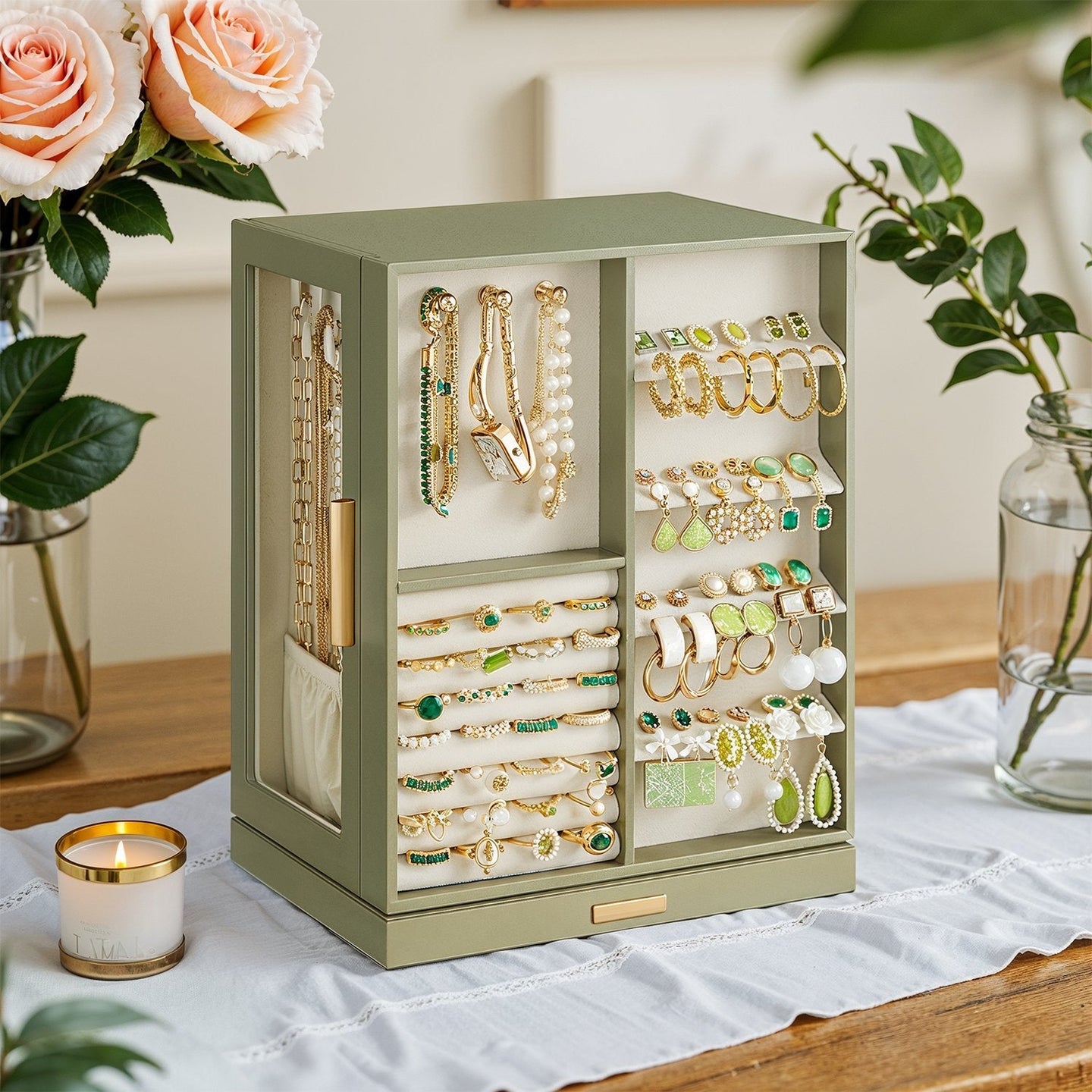 Jewellery Organizer - Glass - Vertical
